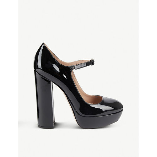 Patent leather platform Mary...