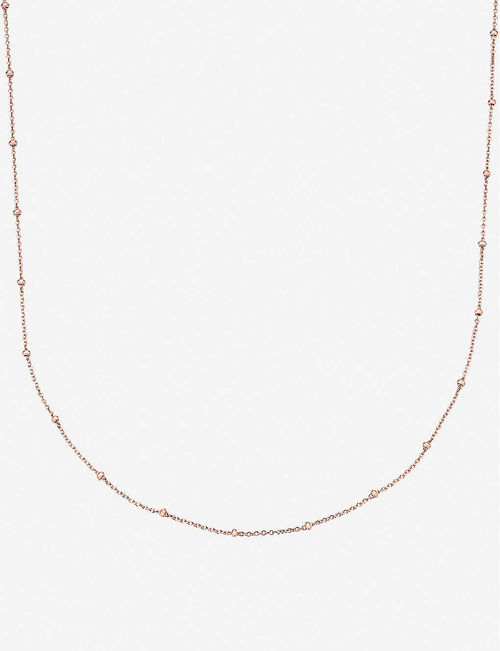 18ct rose-gold vermeil chain...