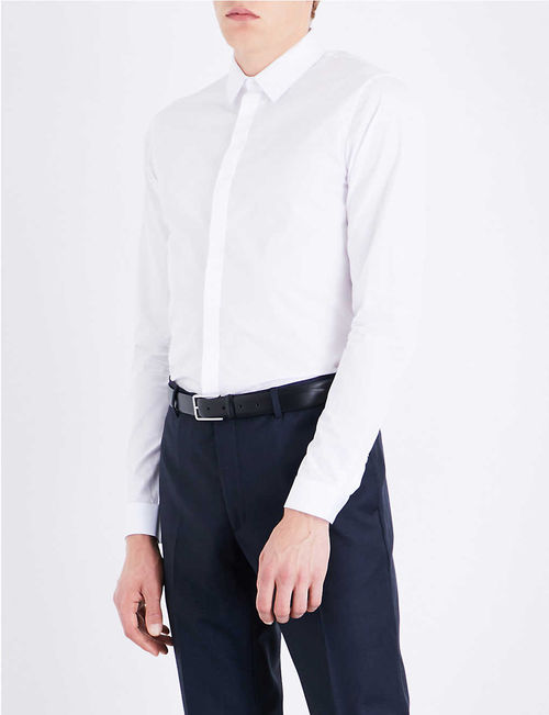 Slim-fit cotton shirt