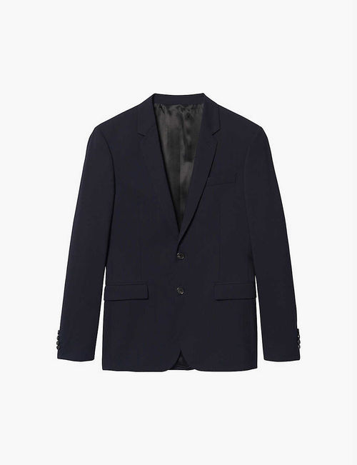 Slim-fit wool-blend blazer