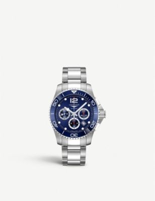 L37004966 Hydroconquest stainless steel and ceramic watch