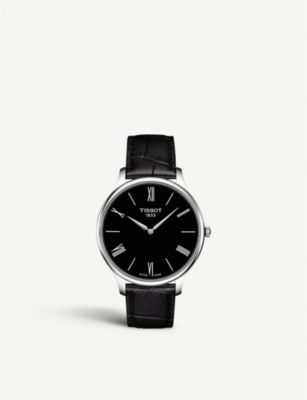 T1256101605100 Tissot Supersport Gent stainless steel and leather