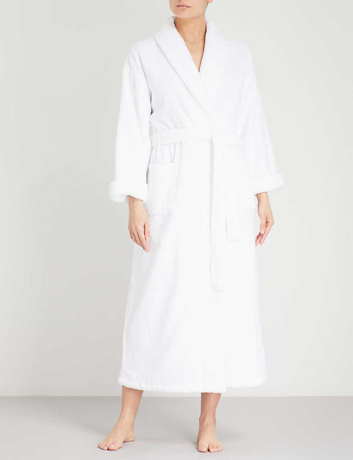 Cotton-towelling dressing gown