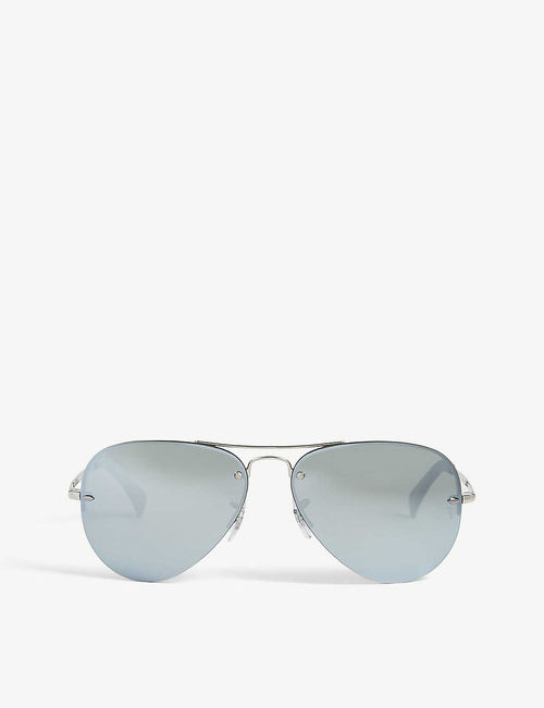 Ray-Ban Mens Silver Rb3449...