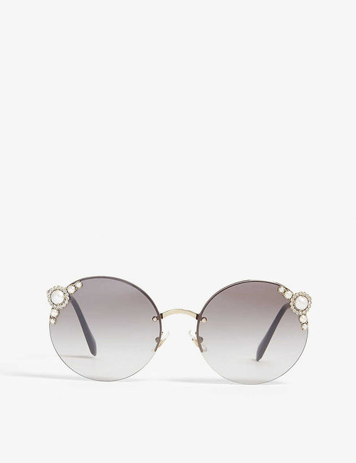 Metal round sunglasses