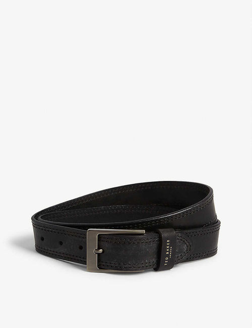 Crikitt stitched leather belt