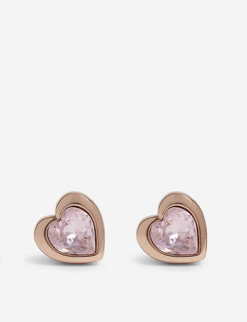 Han crystal heart stud...