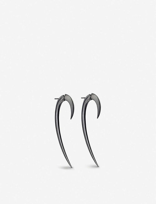 Hook rhodium-plated silver...