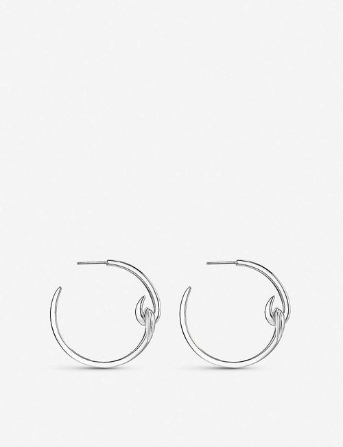 Hook hoop sterling silver...