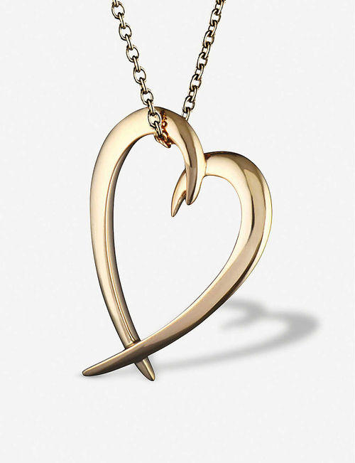 Heart yellow gold-plated...