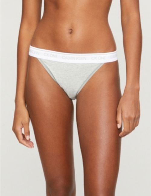 Calvin Klein - CK ONE COTTON BRAZILIAN BRIEF in Grey Heather