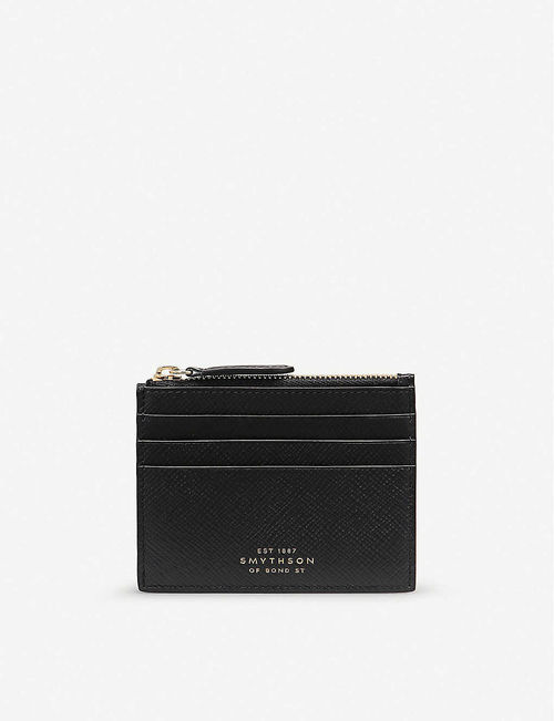 Panama six card leather purse