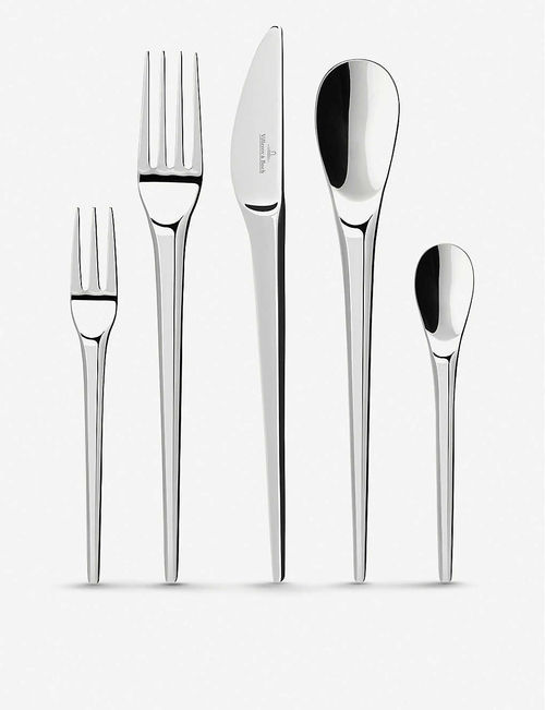 NewMoon stainless-steel 30-piece table cutlery set