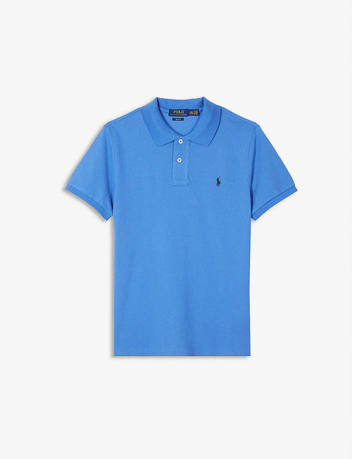 Logo cotton-jersey polo shirt...