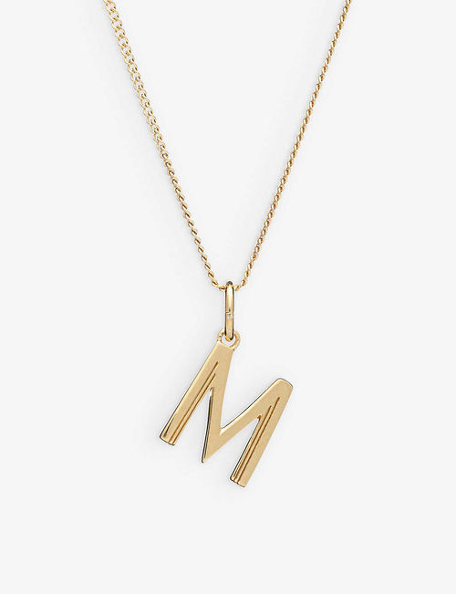 Art Deco M Initial yellow...