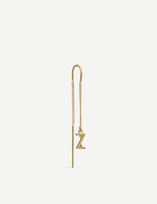 Z initial 22ct gold-plated...