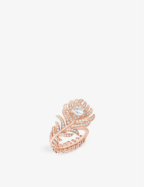 Plume de Paon 18ct rose-gold...