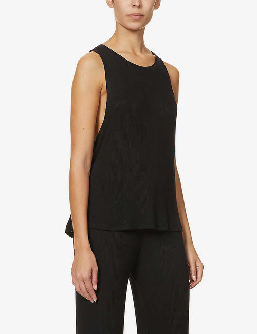 Elon stretch-woven pyjama vest top