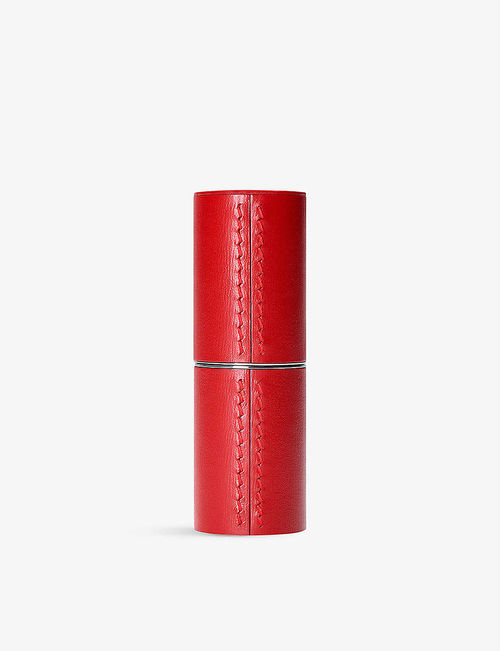 Fine leather lipstick case