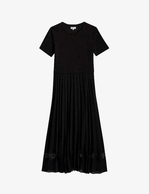 Telie pleated cotton midi...