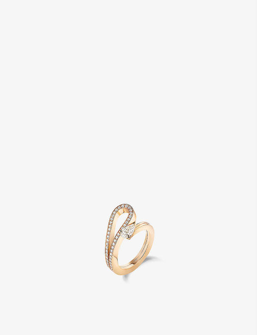 Serti Inversé 18ct rose gold...