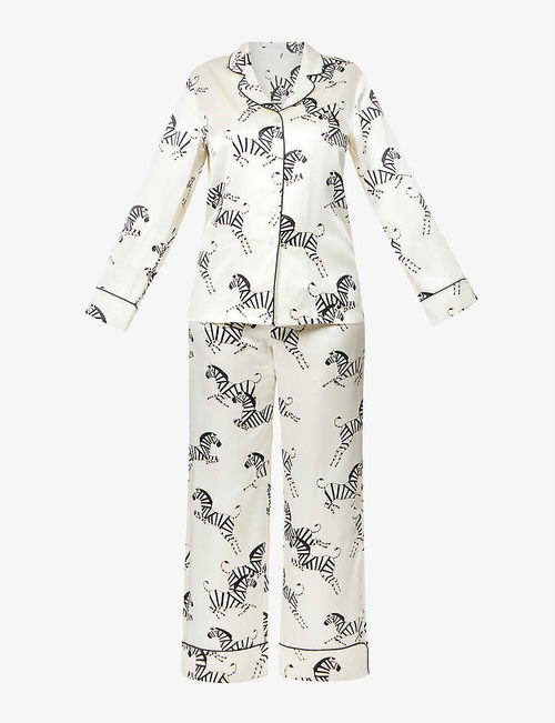 Zebedee silk-satin pyjama set