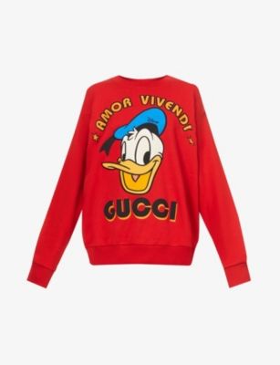 Disney x Gucci Donald Duck cotton-jersey T-shirt | £575.00 | Port