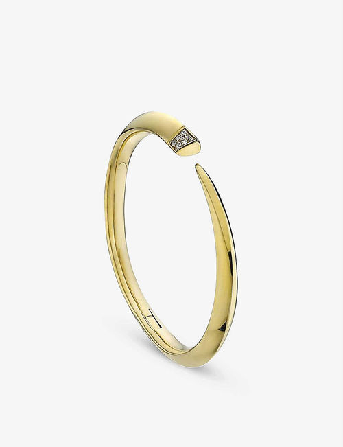 Tusk yellow gold-vermeil and...