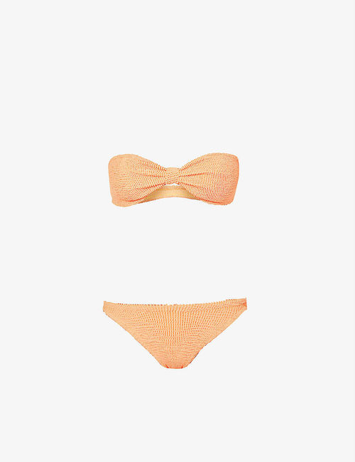 Jean bandeau bikini set