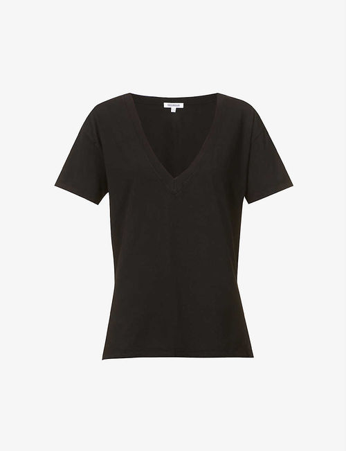 V-neck cotton-jersey T-shirt