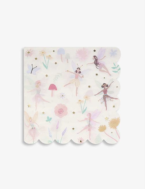 Fairy graphic-print napkins...