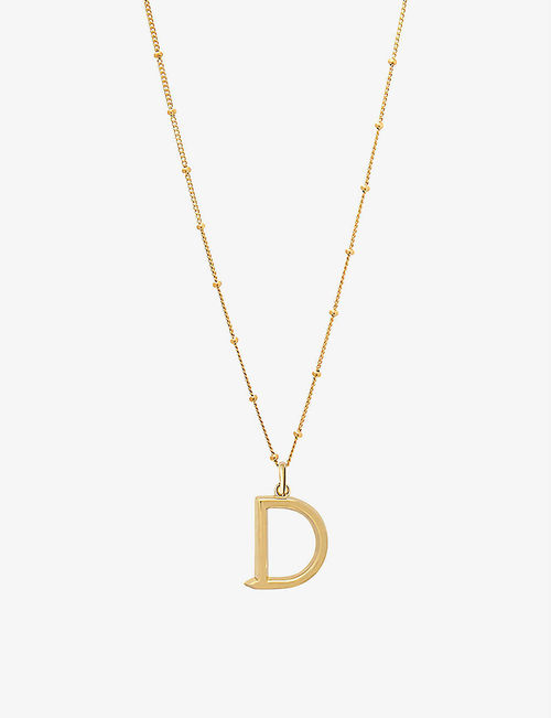 D Initial 18ct yellow...