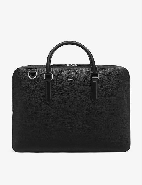 Ludlow slim leather briefcase