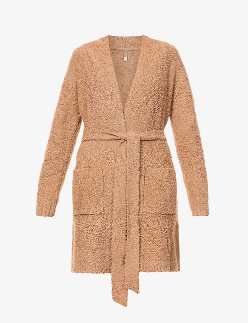 Cozy boucle knitted robe