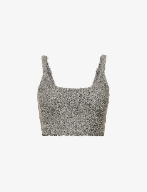 Cozy stretch-knitted top