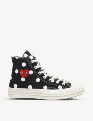 Black polka dot sale converse