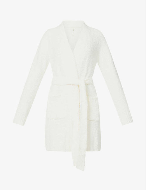 Cozy boucle knitted robe