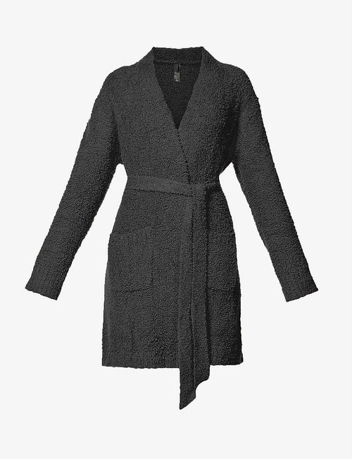 Cozy boucle knitted robe