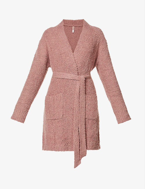 Cozy boucle knitted robe