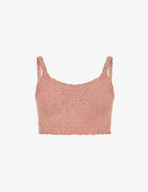 Cozy cropped knitted top