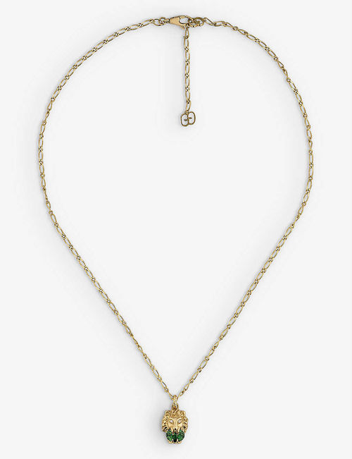 Lionhead 18ct yellow-gold and...