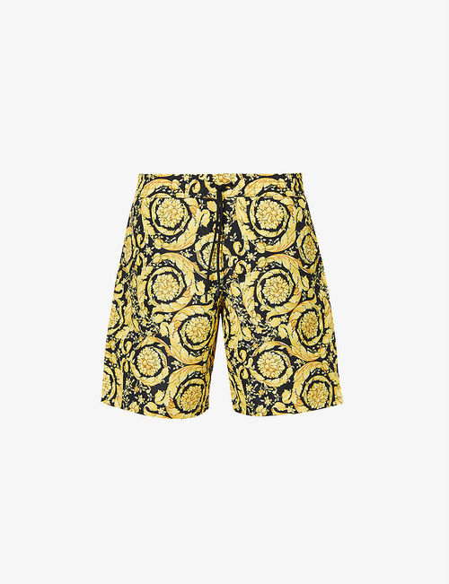 Baroque-print swim trunks