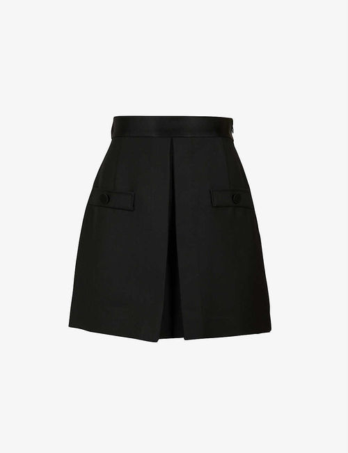 Hugo high-rise woven shorts