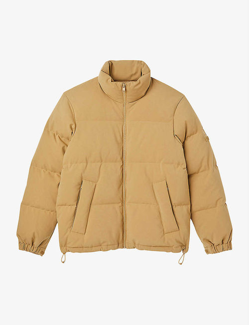 Funnel-neck woven-down puffer...