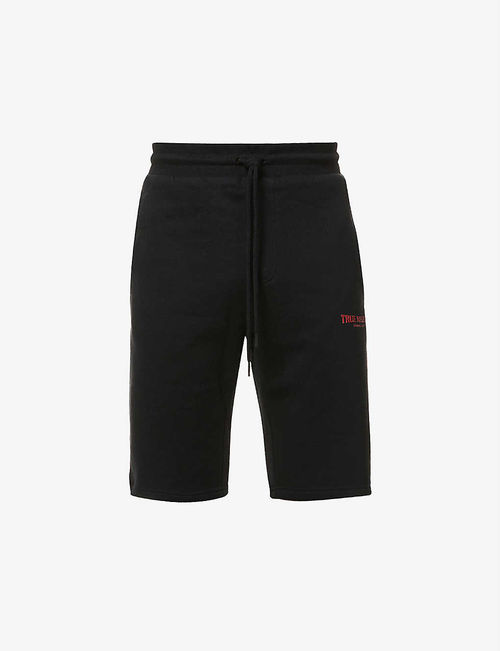 Logo-print cotton-blend shorts