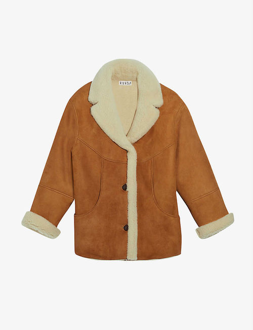 Frances reversible shearling...