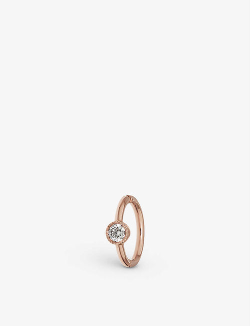 Scalloped 18ct rose-gold and...