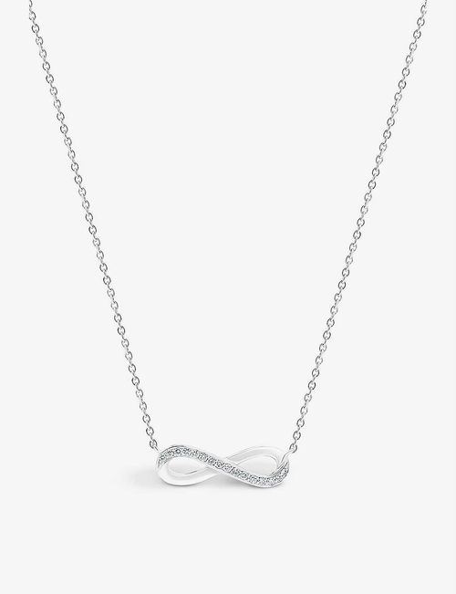 Infinity 18ct white-gold and...