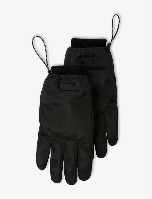 Padded nylon gloves