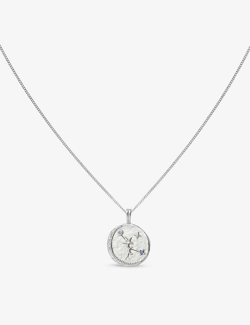 Zodiac Cancer rhodium-plated...